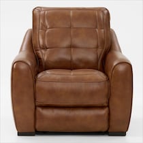 clayton light brown recliner   