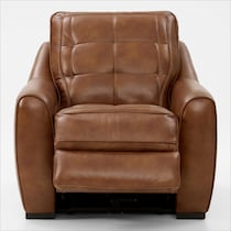 clayton light brown recliner   