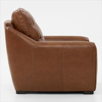 clayton light brown recliner   