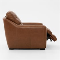 clayton light brown recliner   
