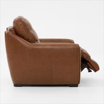 clayton light brown recliner   