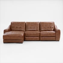 clayton light brown sectional   