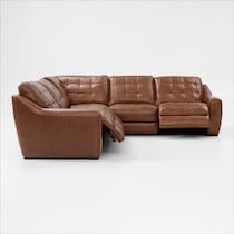 clayton light brown sectional   