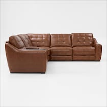 clayton light brown sectional   