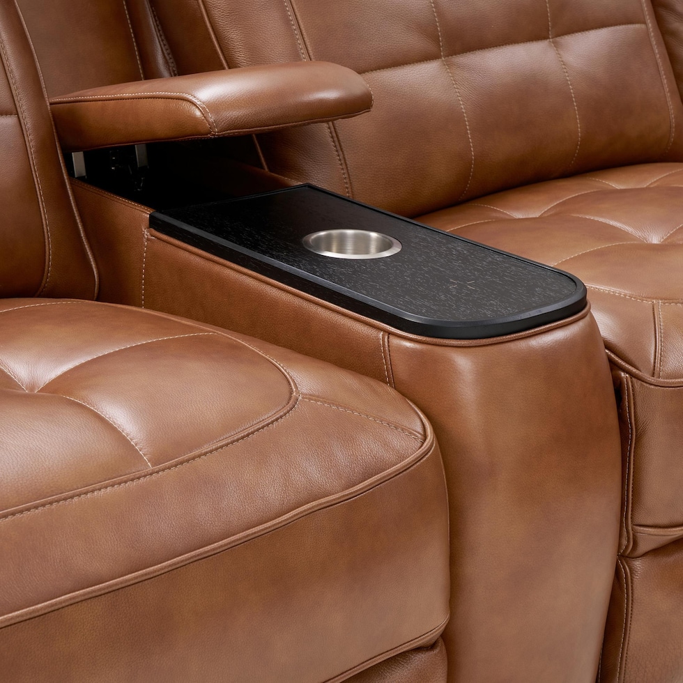 clayton light brown sectional   