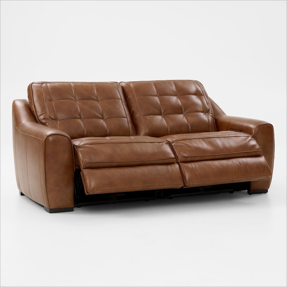 clayton light brown sofa   