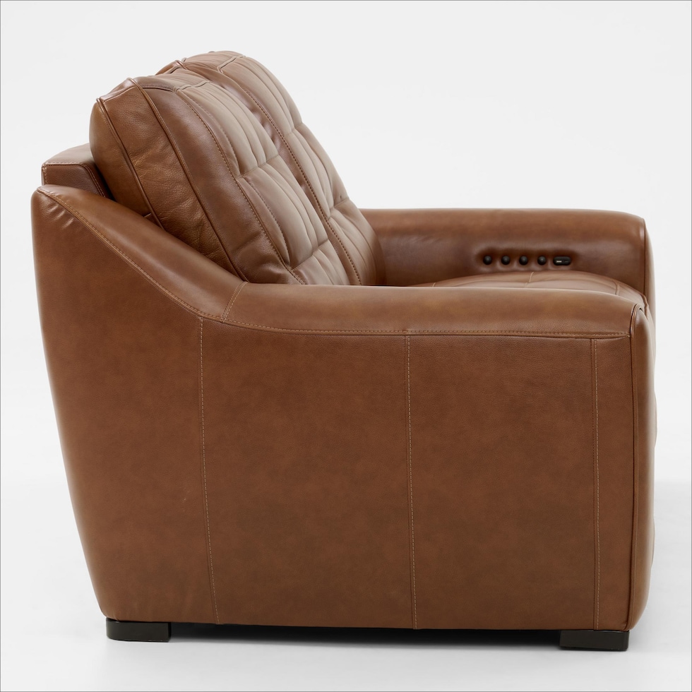 clayton light brown sofa   