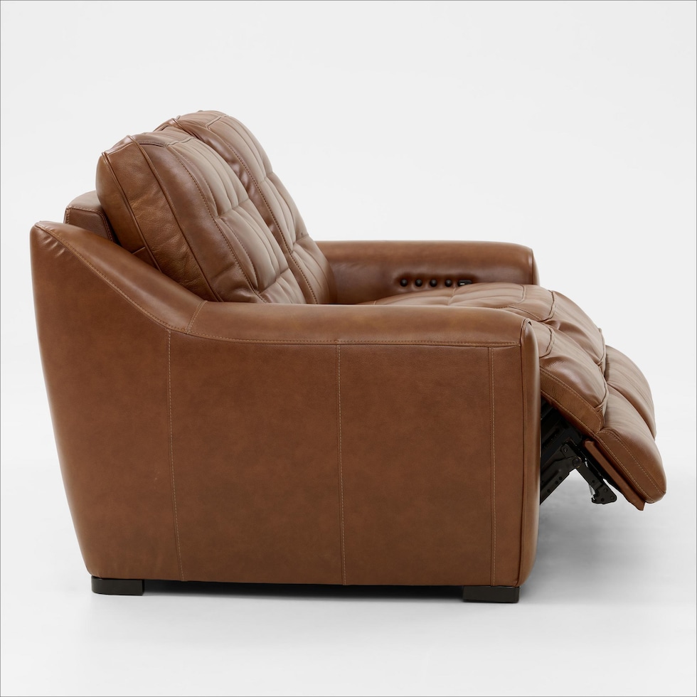 clayton light brown sofa   