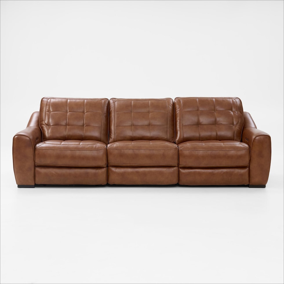 clayton light brown sofa   