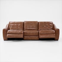 clayton light brown sofa   