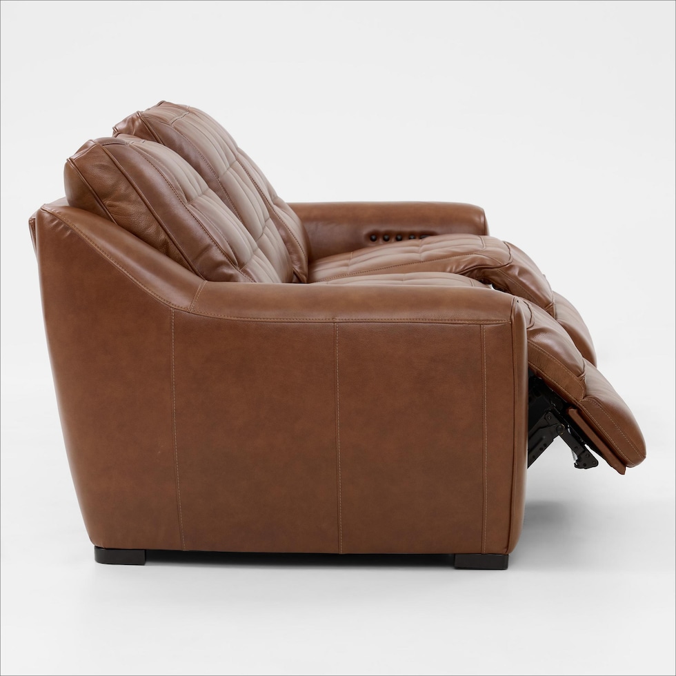 clayton light brown sofa   