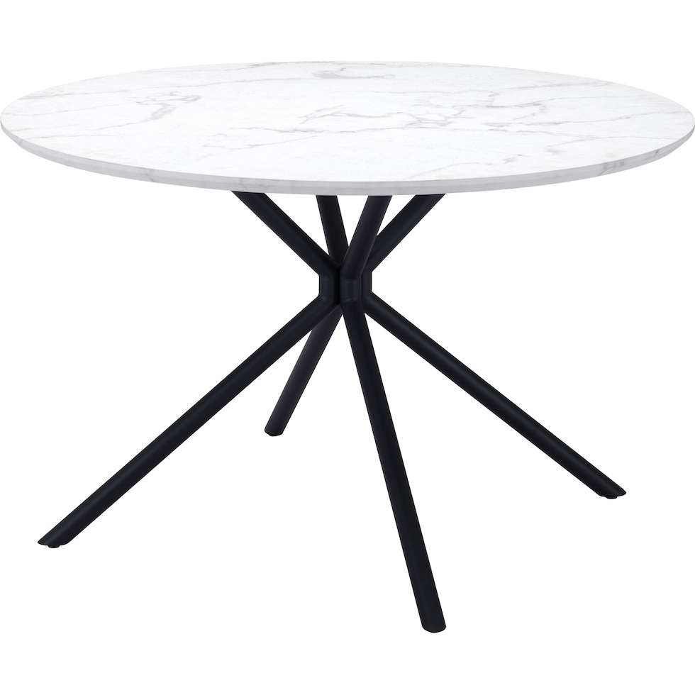 clemens white dining table   