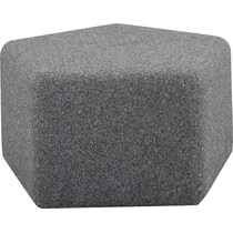 clemont gray ottoman   