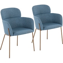 cleo blue dining chair   