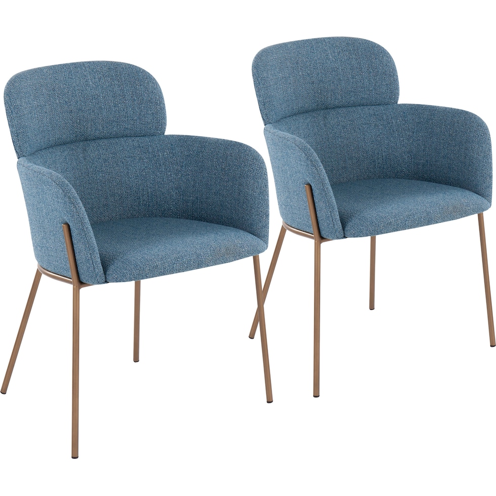 cleo blue dining chair   