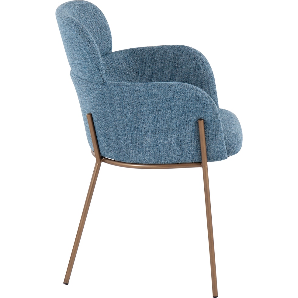 cleo blue dining chair   