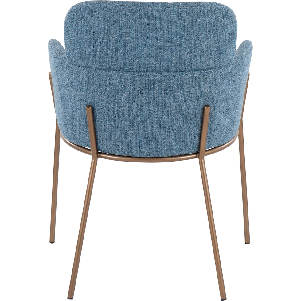 cleo blue dining chair   