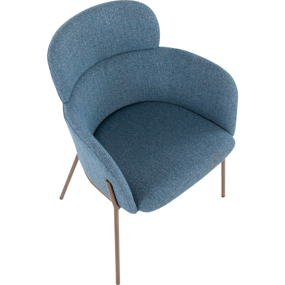 cleo blue dining chair   