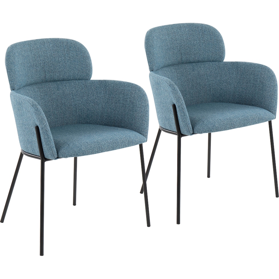 cleo blue dining chair   