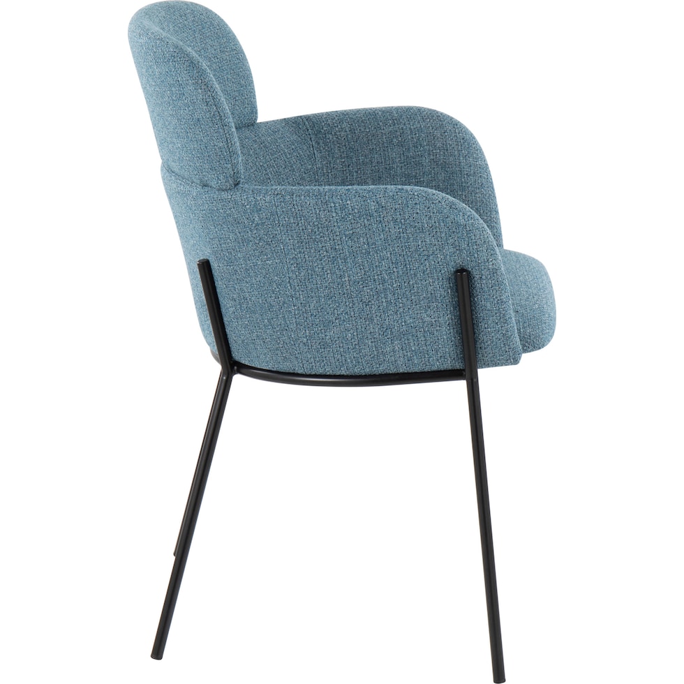 cleo blue dining chair   