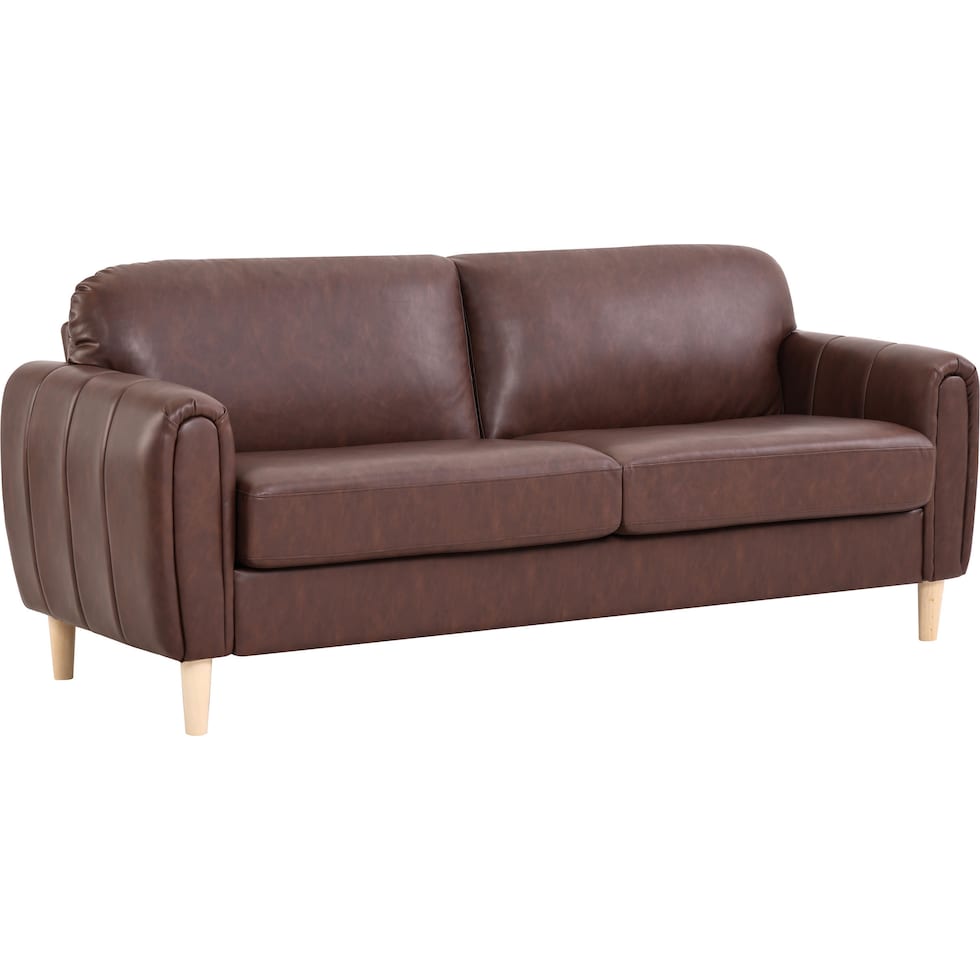 cleva dark brown sofa   