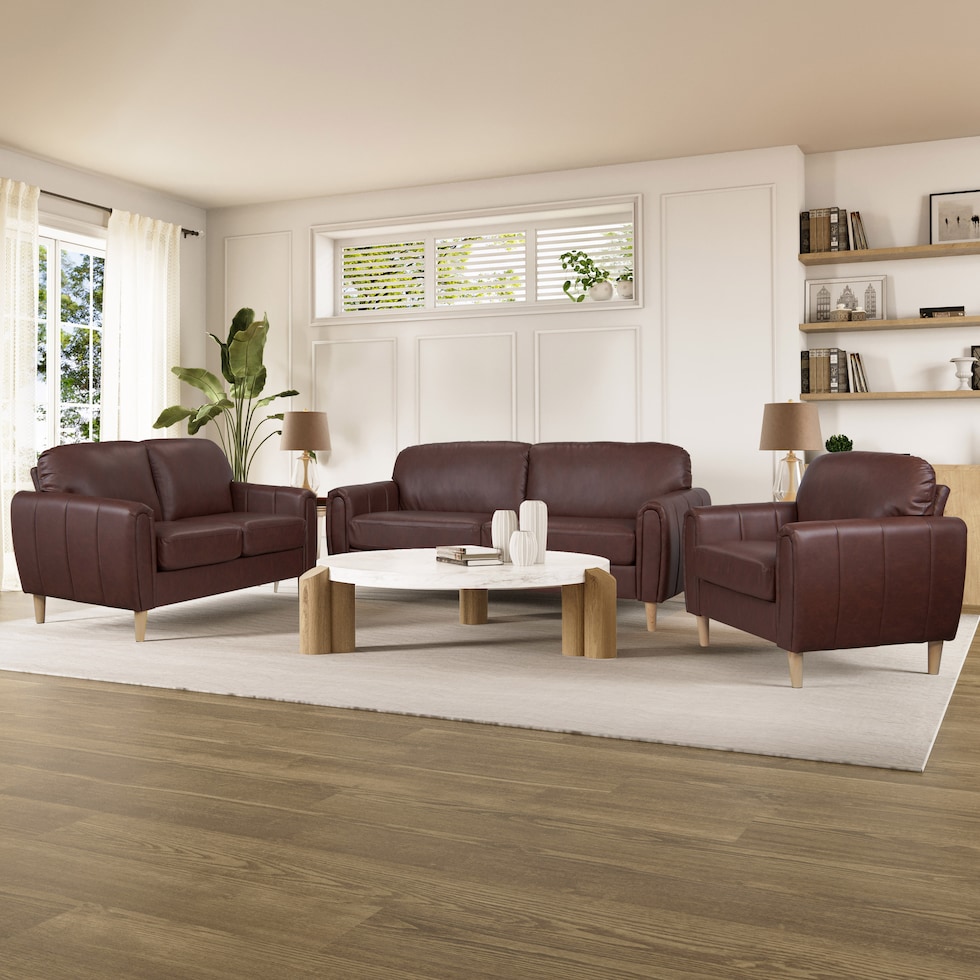 cleva dark brown sofa   