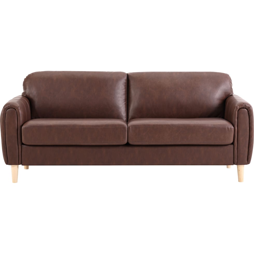 cleva dark brown sofa   