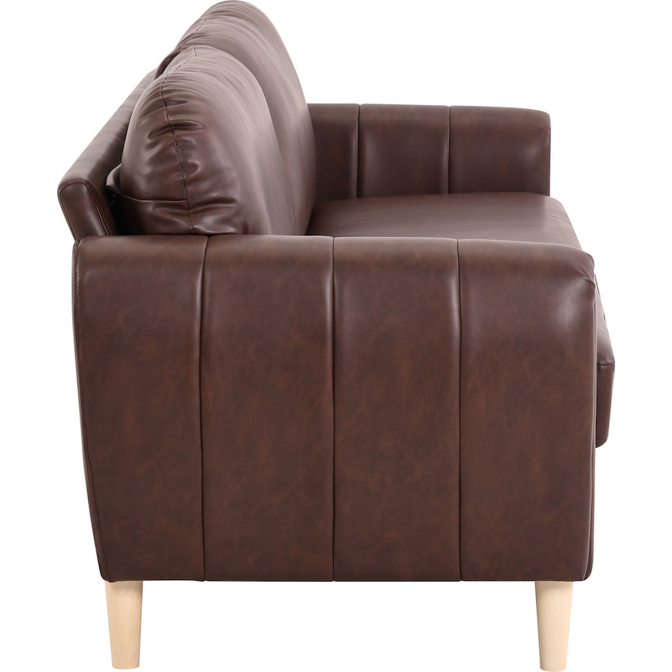 cleva dark brown sofa   