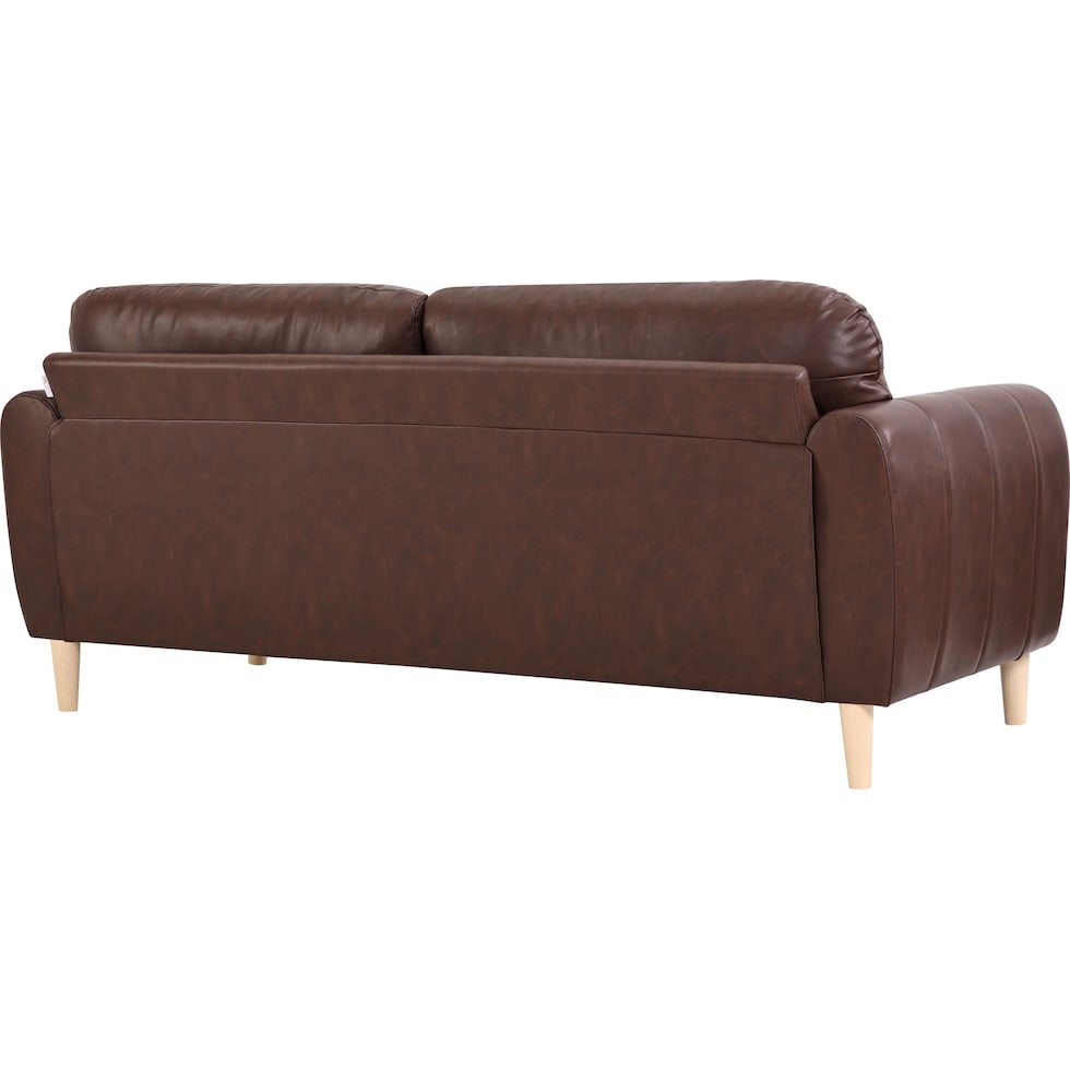 cleva dark brown sofa   