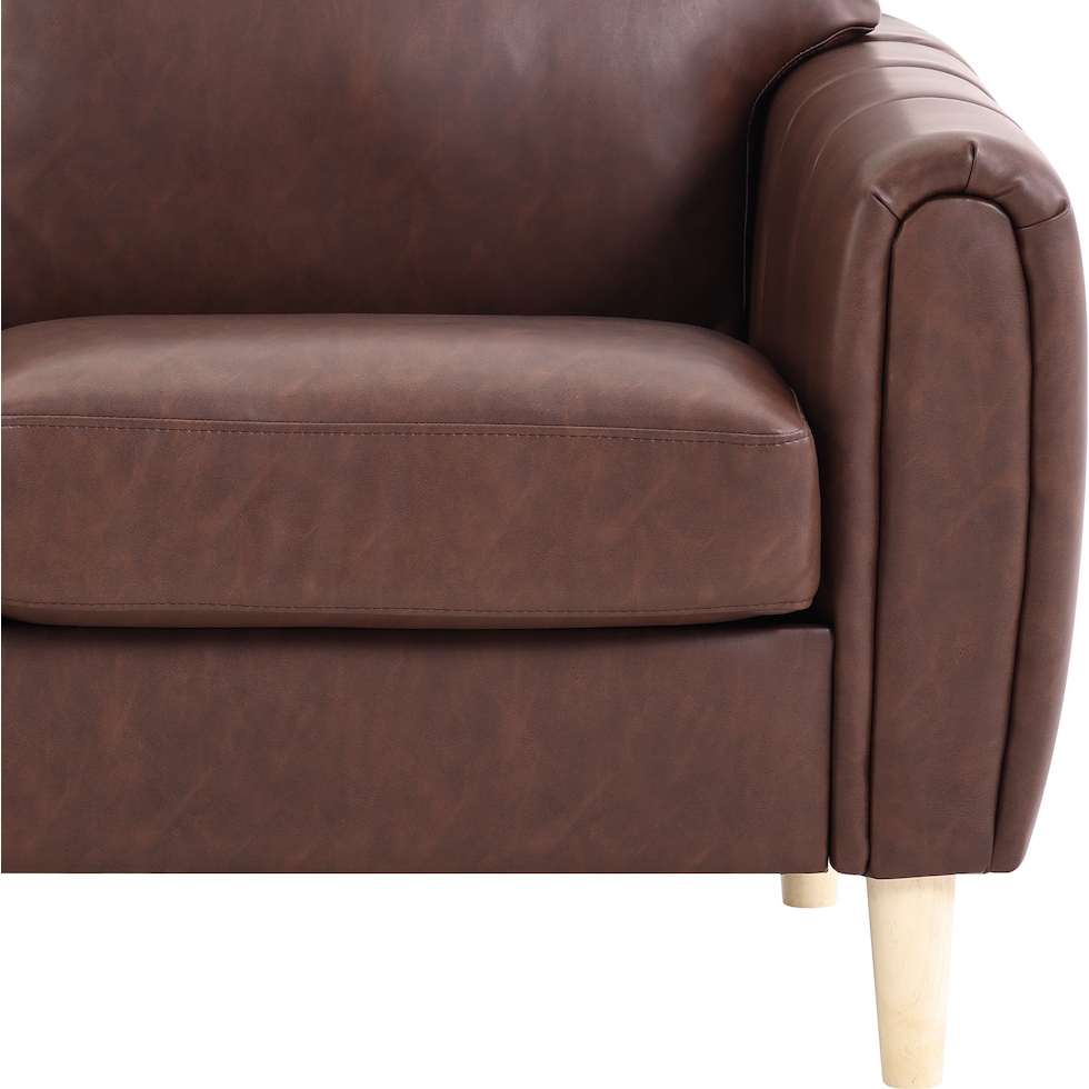 cleva dark brown sofa   