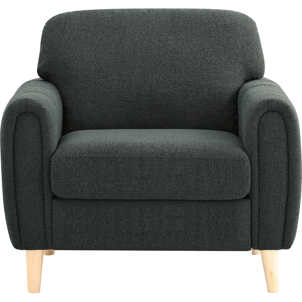 cleva gray accent chair   