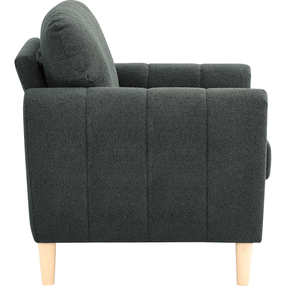 cleva gray accent chair   