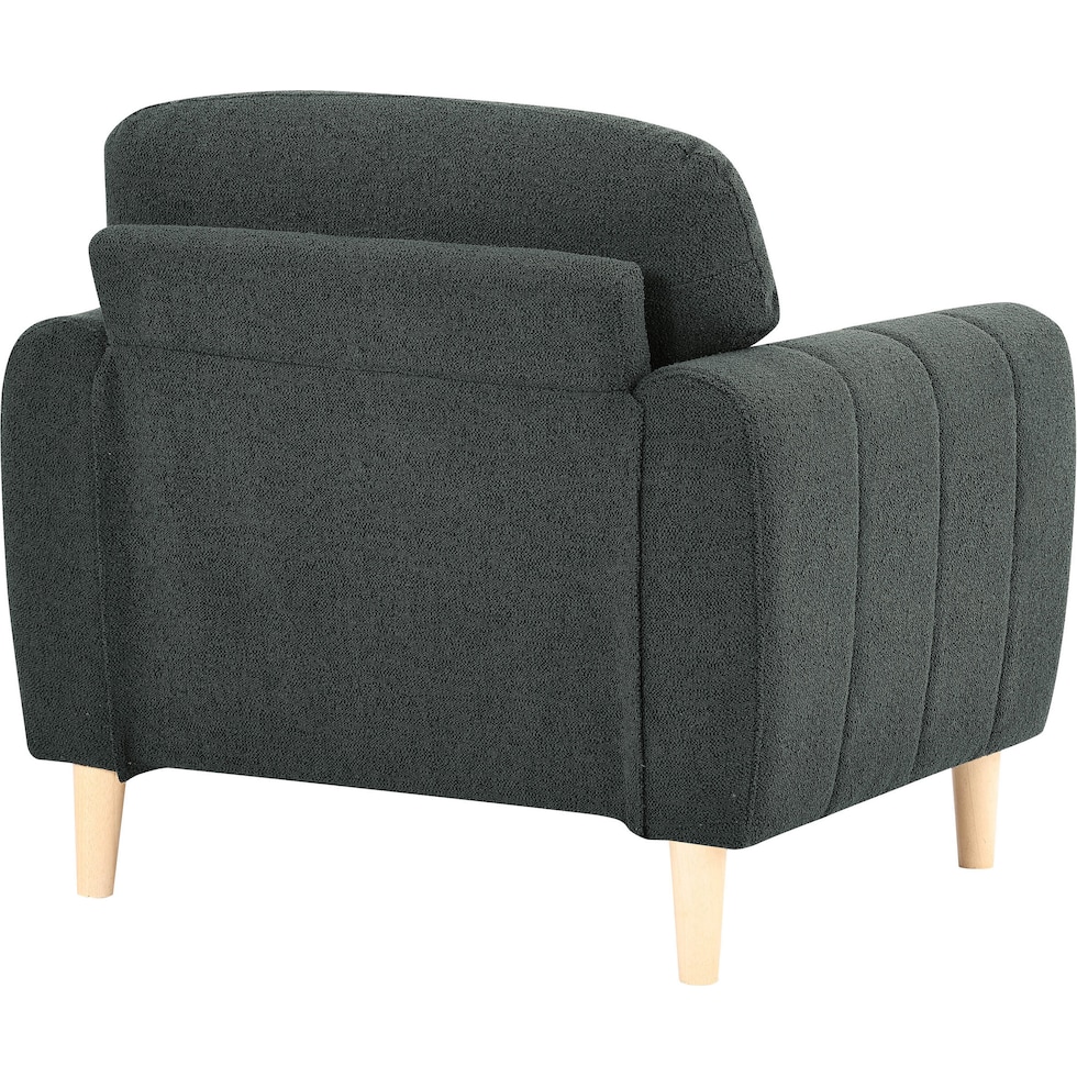 cleva gray accent chair   