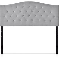 cleva gray full queen headboard   