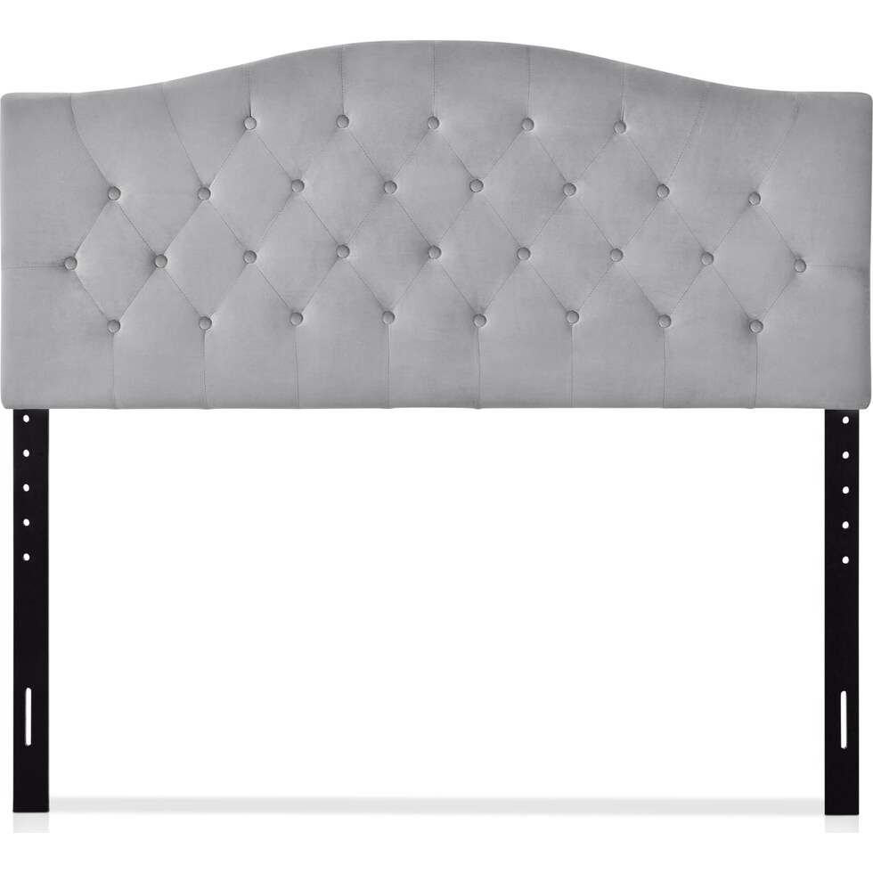 cleva gray full queen headboard   