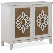 clifford white brown accent chest   