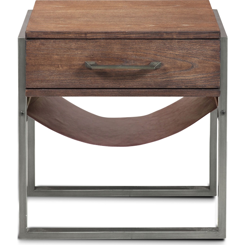 clinton acacia wood side table   