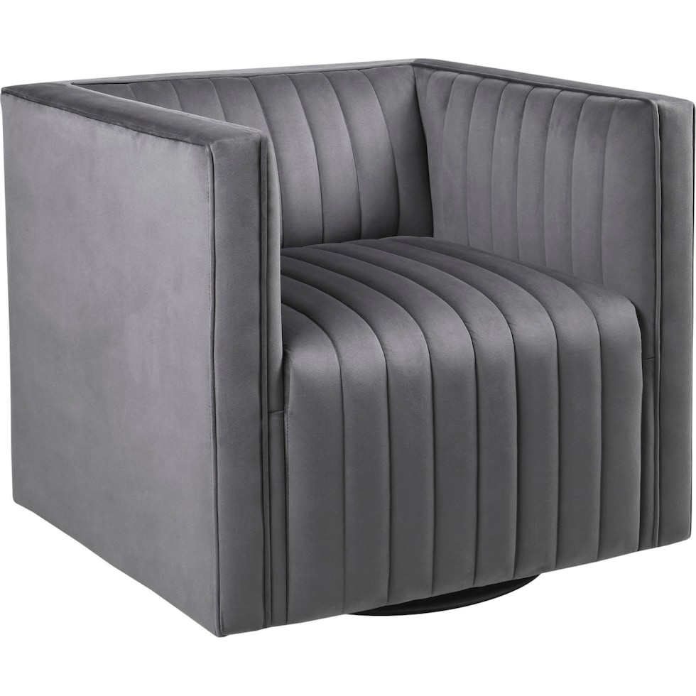 clio gray accent chair   