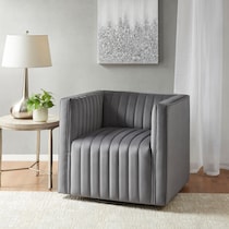 clio gray accent chair   