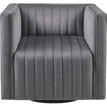 clio gray accent chair   