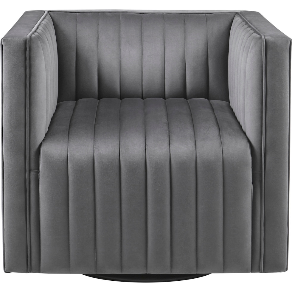 clio gray accent chair   