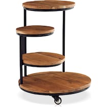 clove dark brown end table   