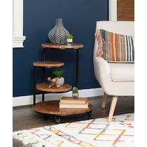 clove dark brown end table   