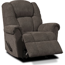 clyde dark brown manual recliner   
