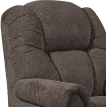 clyde dark brown manual recliner   