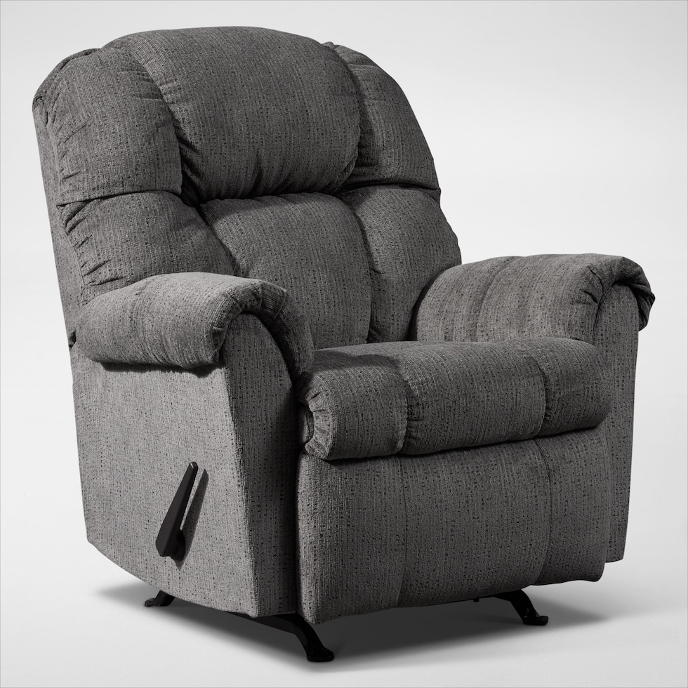 clyde gray recliner   