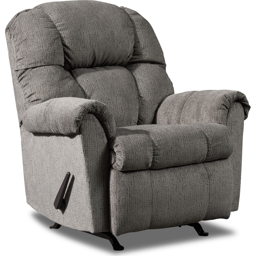 clyde gray recliner   