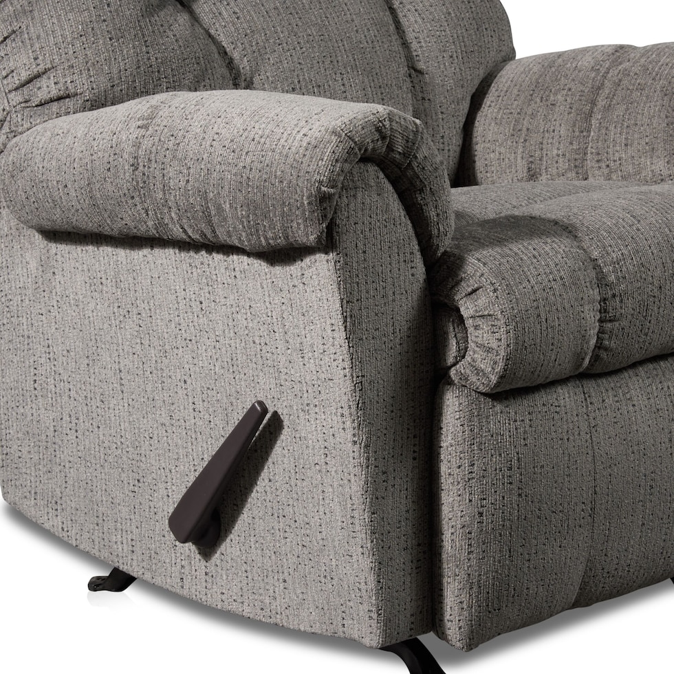 clyde gray recliner   