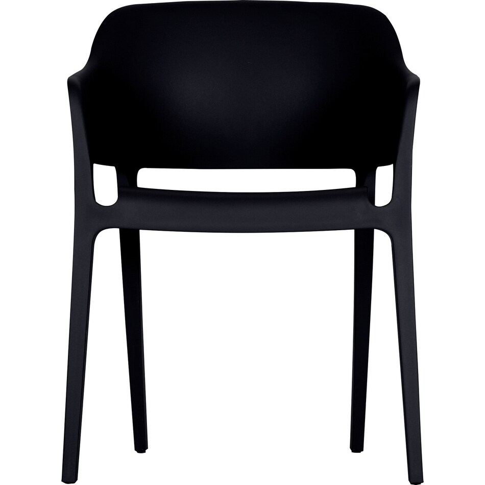 coastal black outdoor chair set   