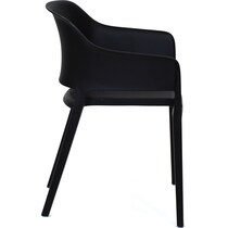 coastal black outdoor chair set   